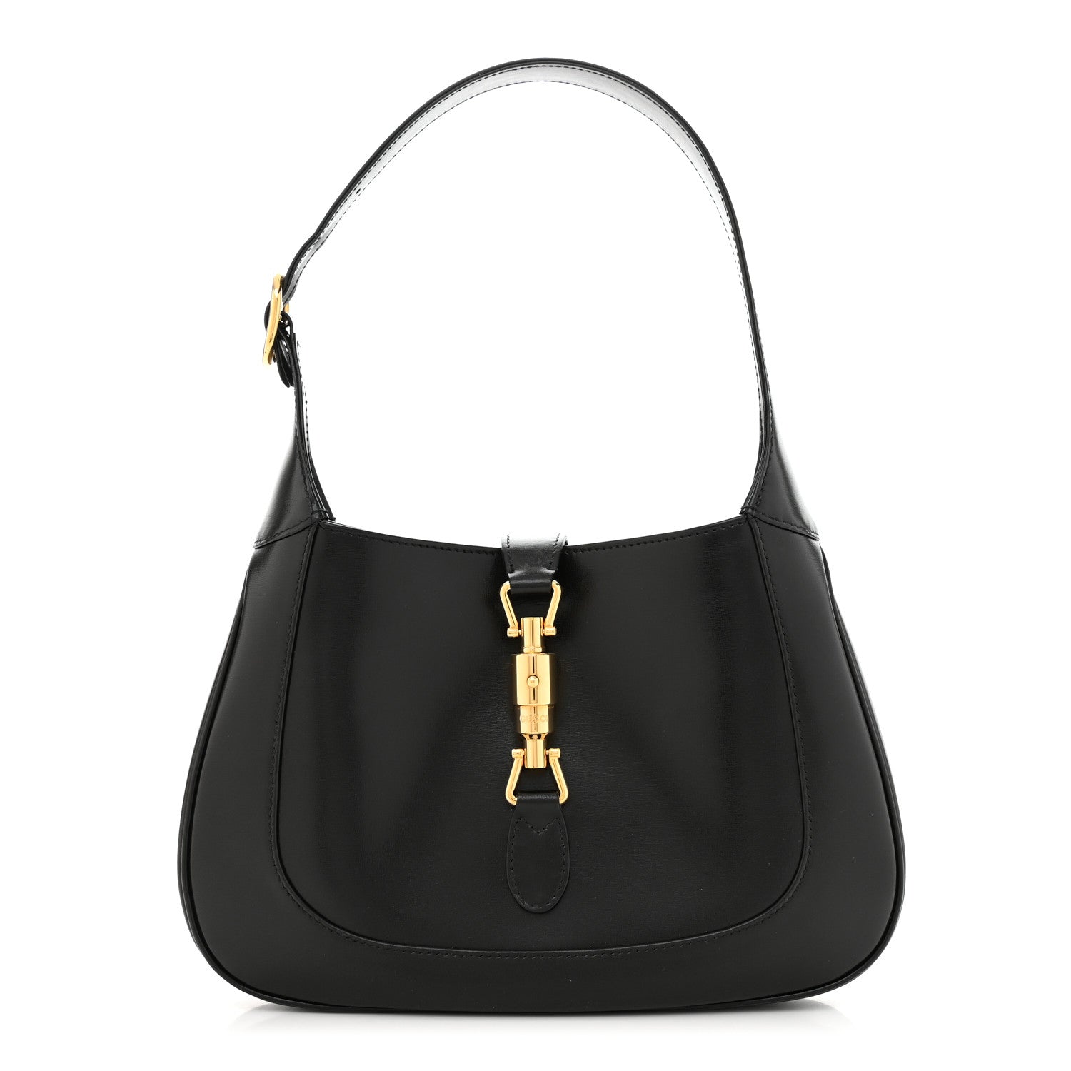 Gucci Boarded Dyana Lux Calfskin Small Jackie 1961 Hobo Black 1 of 10