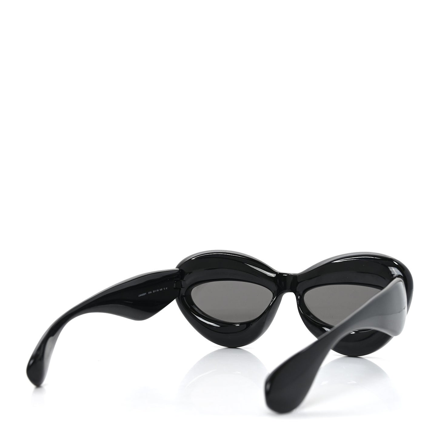 Acetate Inflated Cat-Eye Sunglasses LW40097I Black