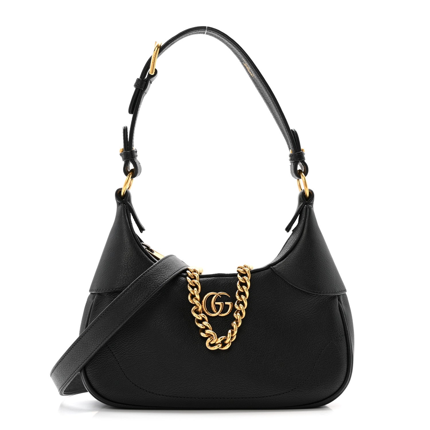 Gucci Goatskin Small Aphrodite Shoulder Bag Black 1 of 14