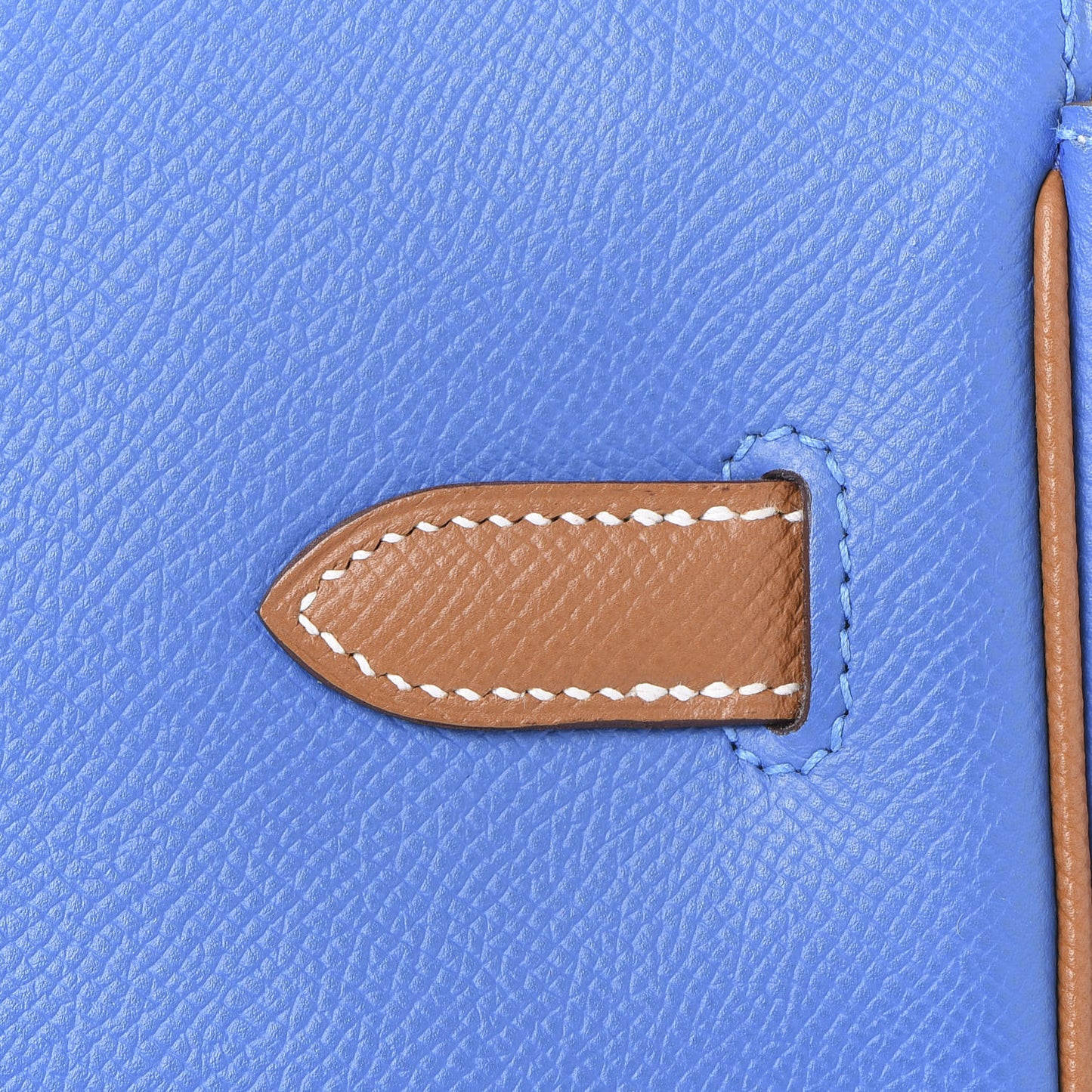 Epsom Horseshoe Birkin 35 Bleu Izmir Gold