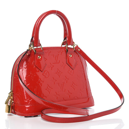Louis Vuitton Vernis Alma BB Cherry 3 of 10