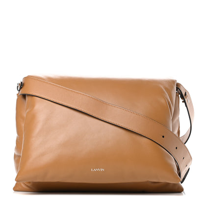 Lanvin Lambskin Sugar Flap Shoulder Bag Sand 1 of 9