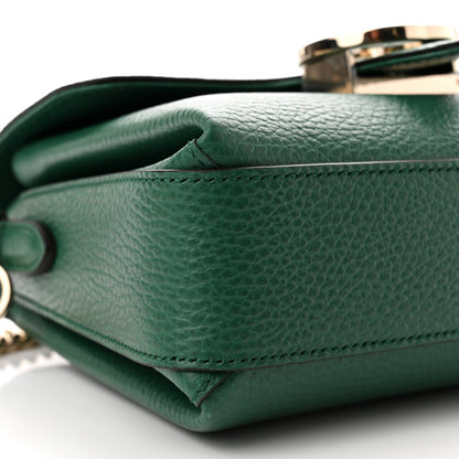 Gucci Dollar Calfskin Interlocking G Crossbody Bag Emerald 9 of 10