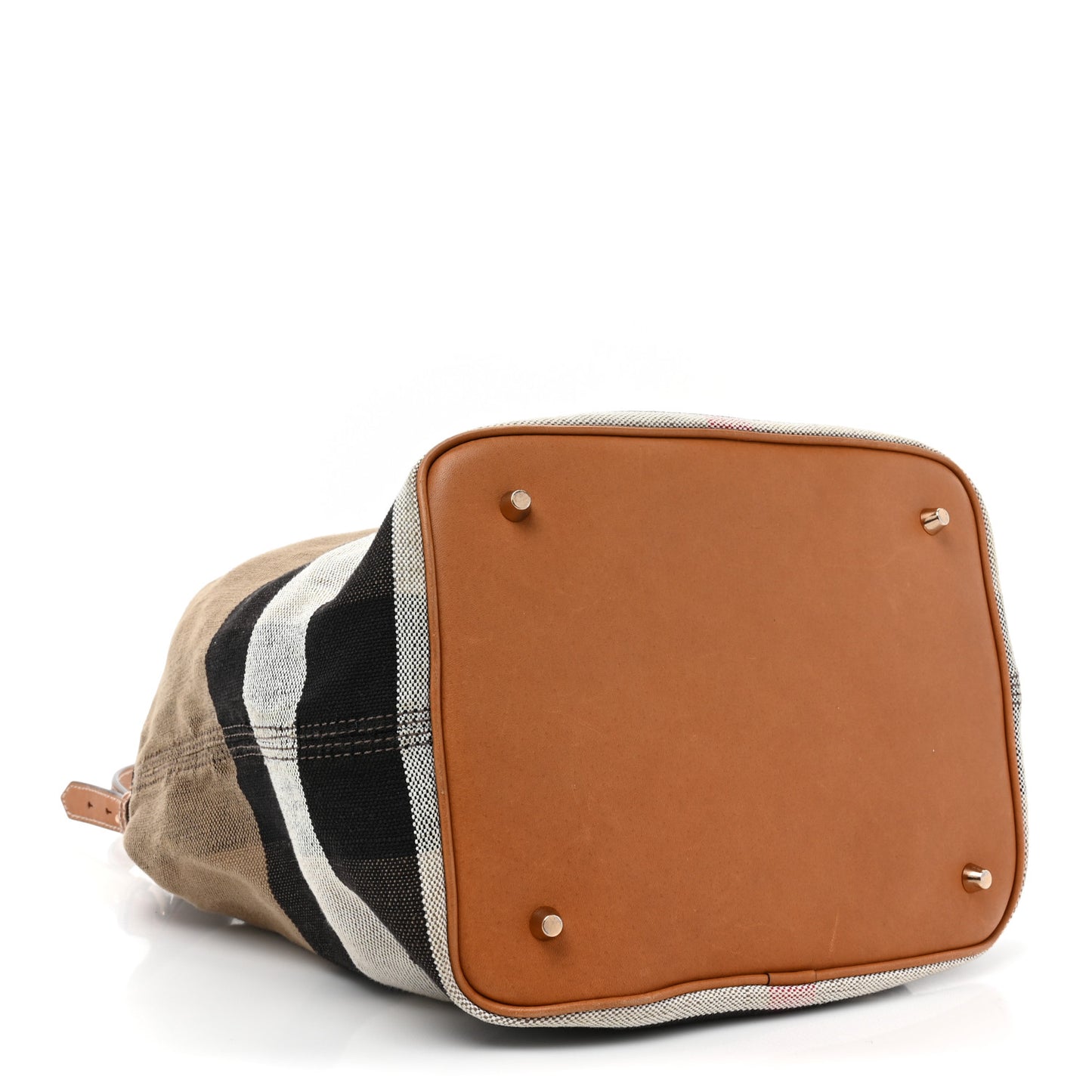 Canvas Mega Check Medium Ashby Hobo Saddle Brown