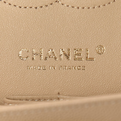 Chanel Caviar Quilted Medium Double Flap Beige Clair 6 of 10