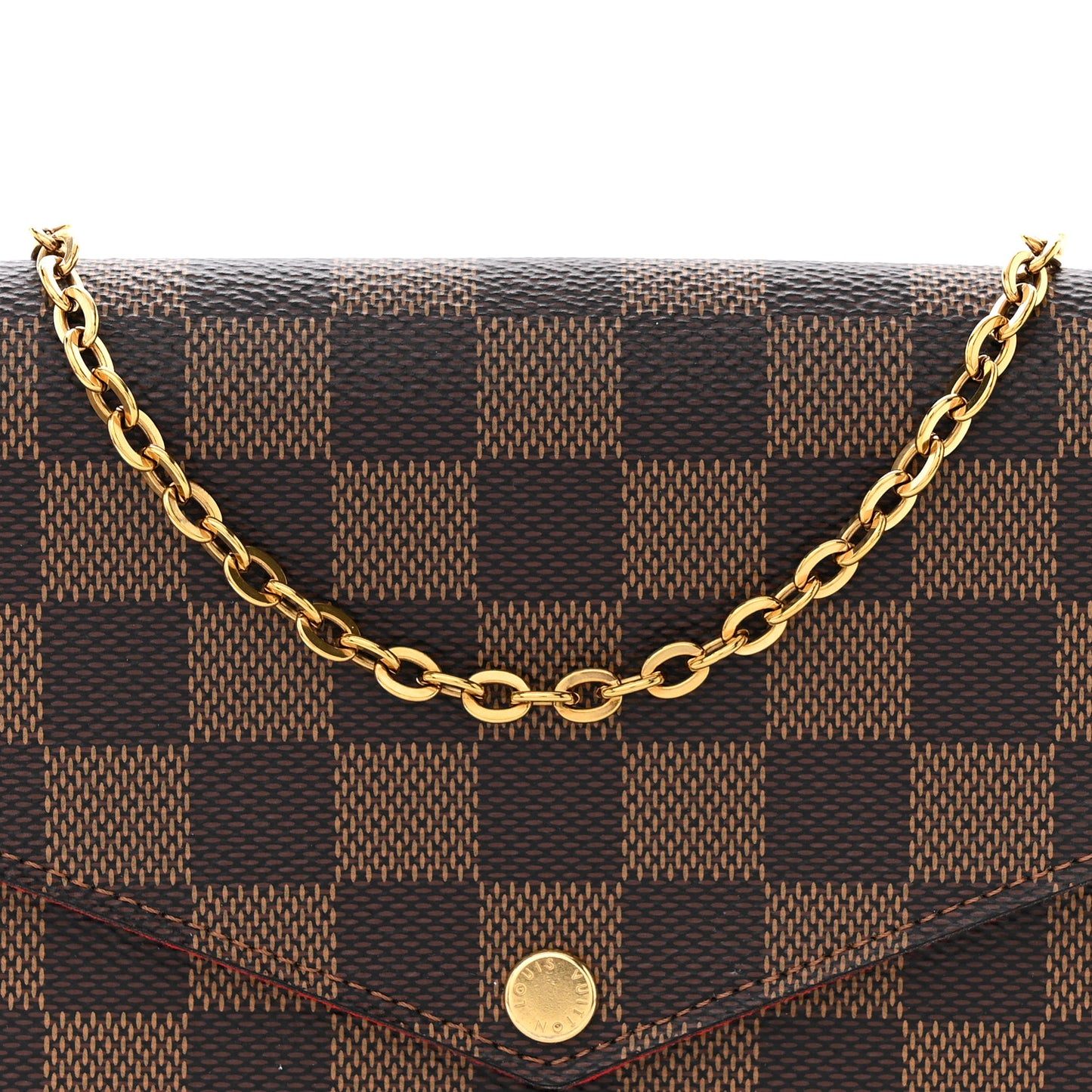 Damier Ebene Pochette Felicie Chain Wallet