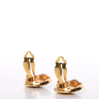 Chanel Round CC Clip On Earrings Gold 3 of 4