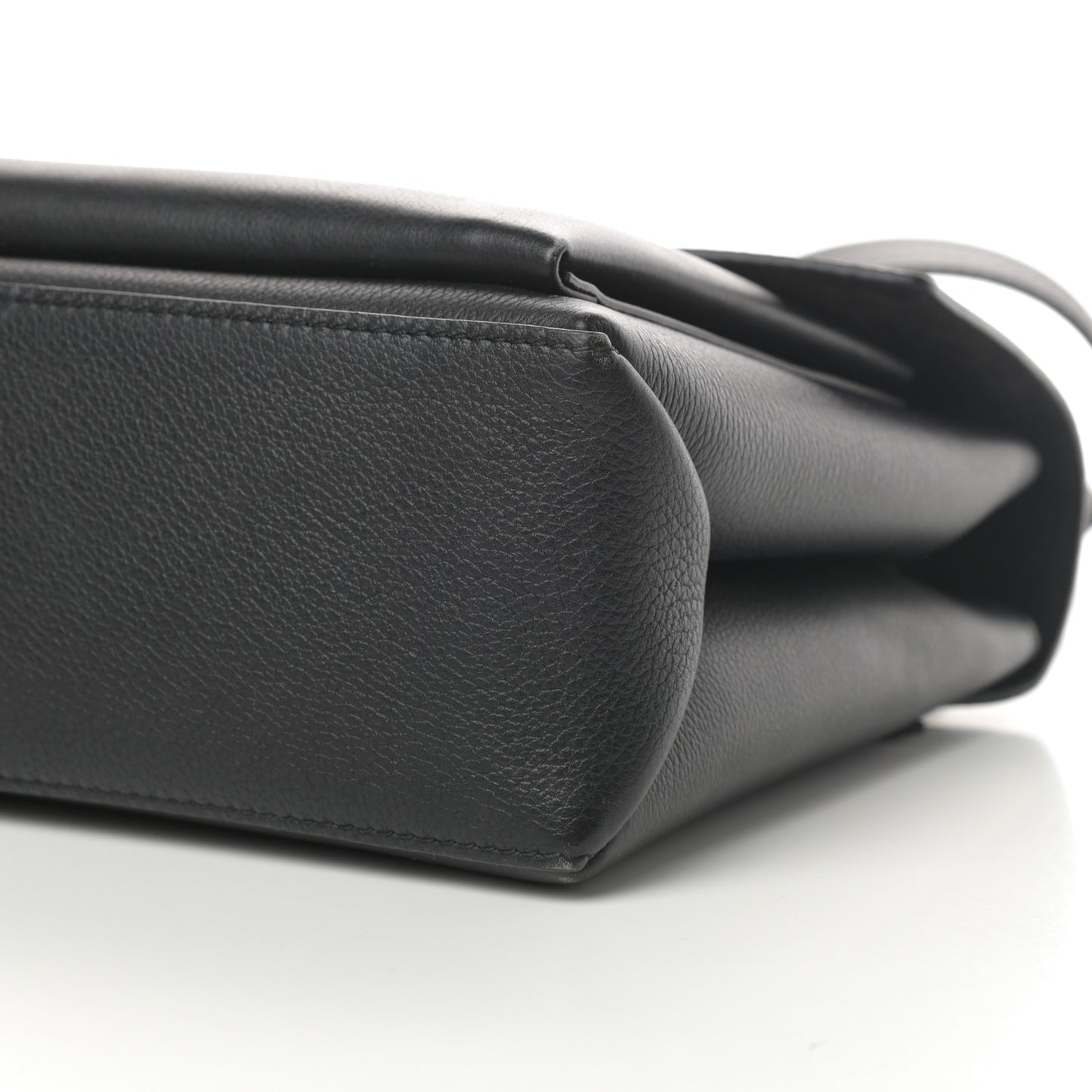 Soft Calfskin My Lockme Top Handle Black
