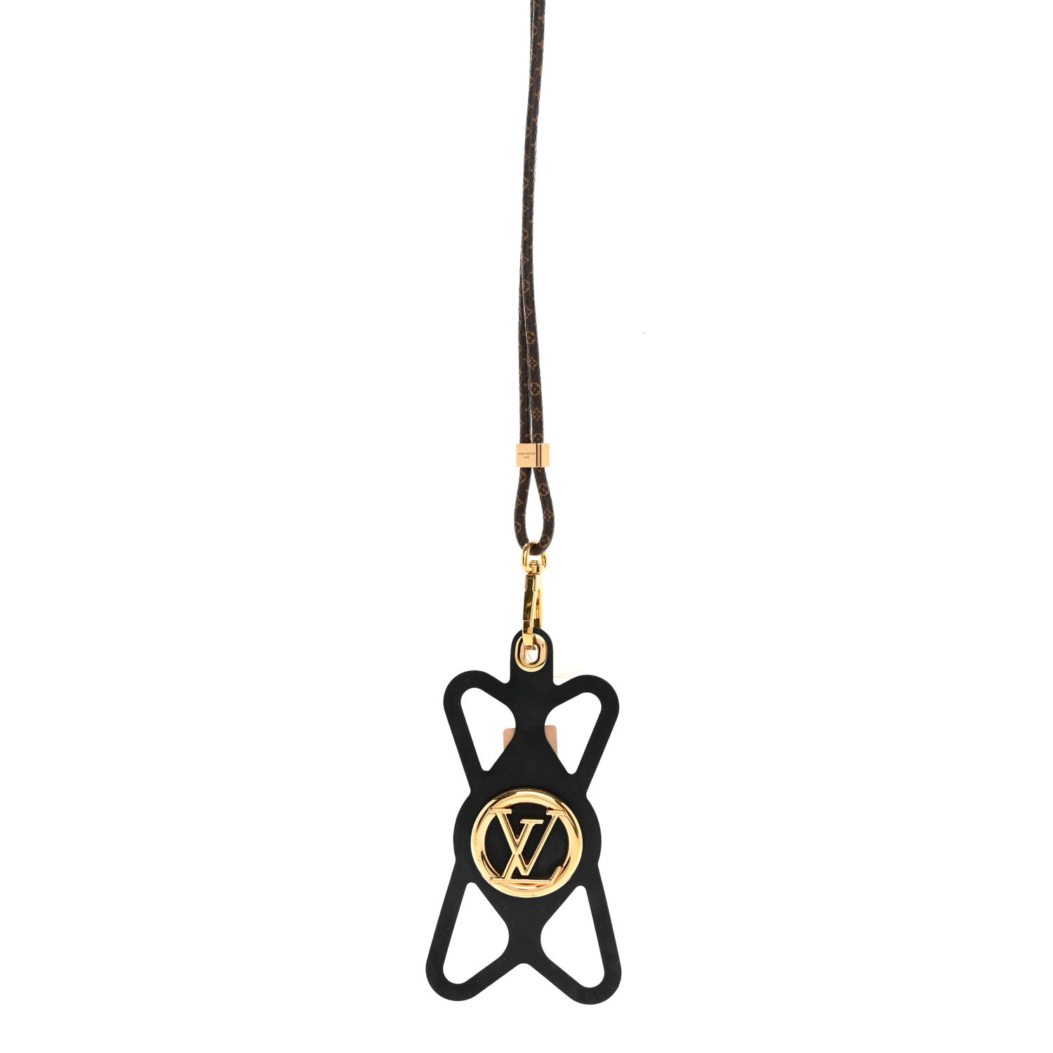 Louis Vuitton Monogram Silicone Louise Phone Holder Black 2 of 6