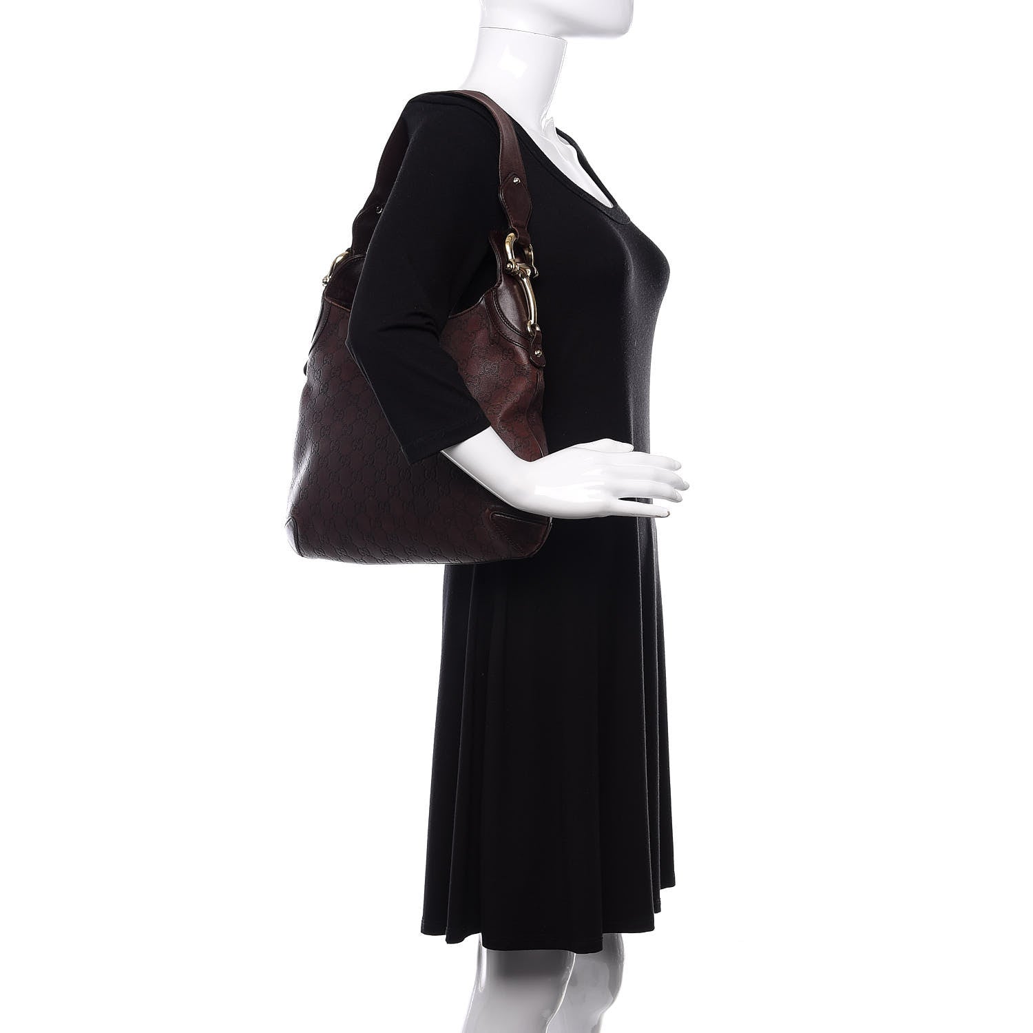 Gucci Guccissima Creole Hobo Chocolate 2 of 10
