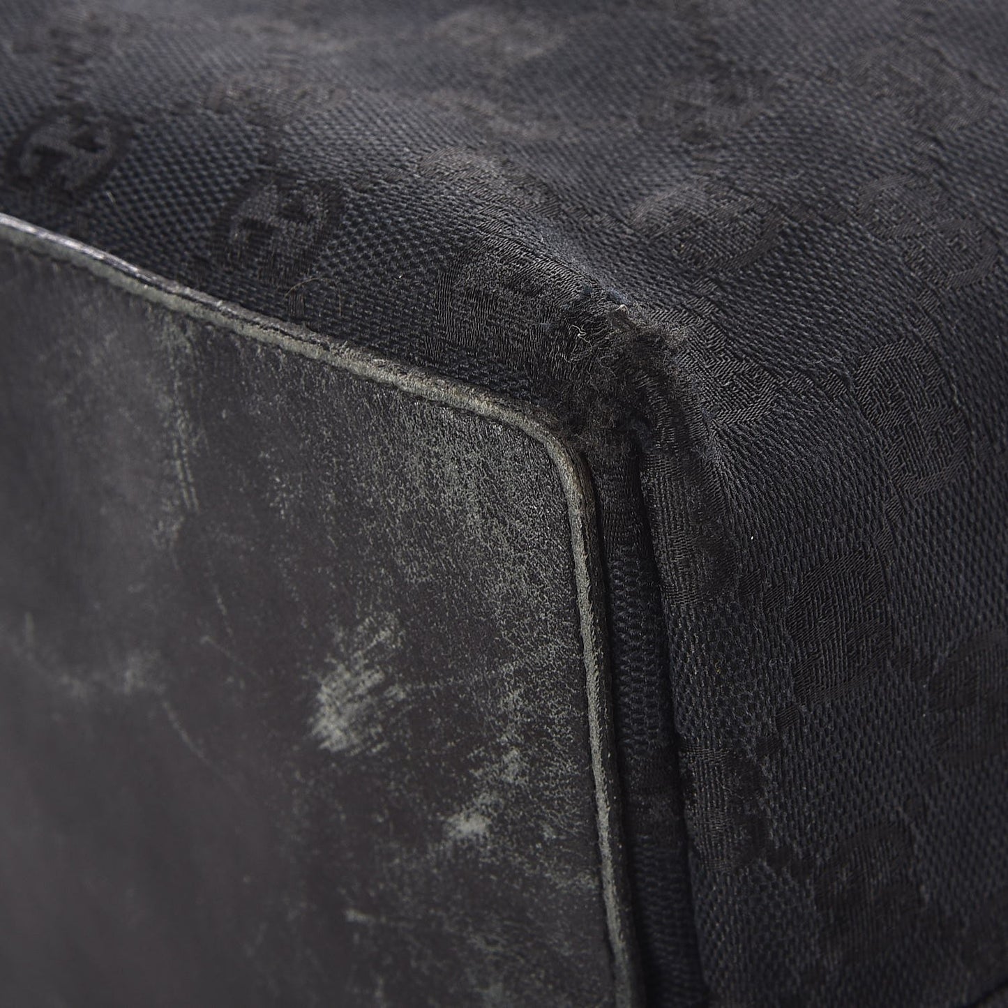 Monogram Large Tote Black