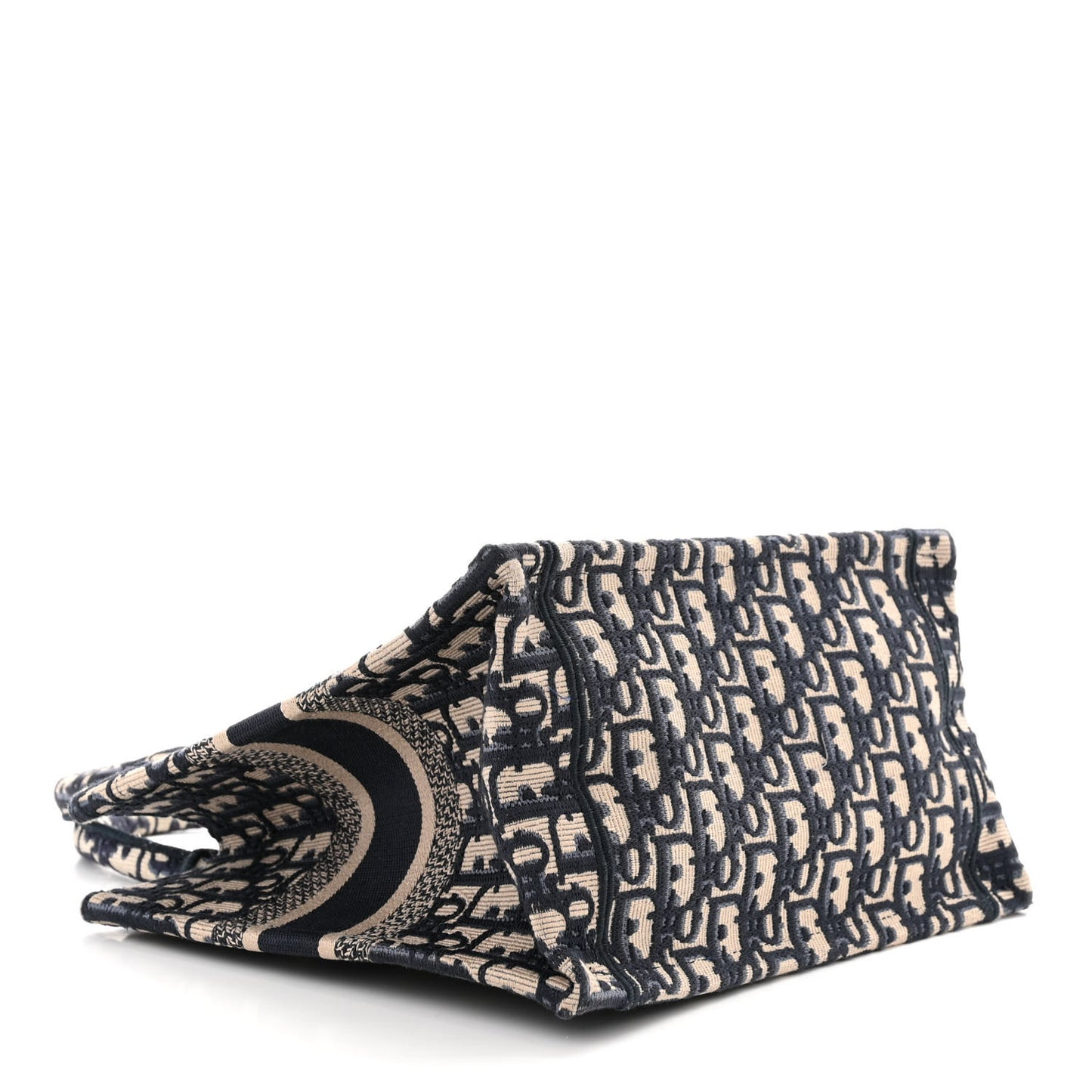 Oblique Small Book Tote Blue Multicolor