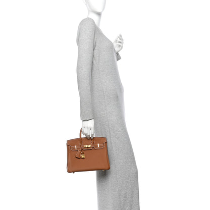 Hermes Togo Birkin 25 Gold 2 of 11