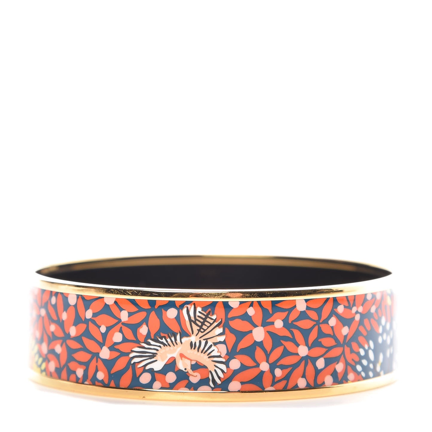 Enamel Printed Wide Dans un Jardin Anglais Bracelet 70
