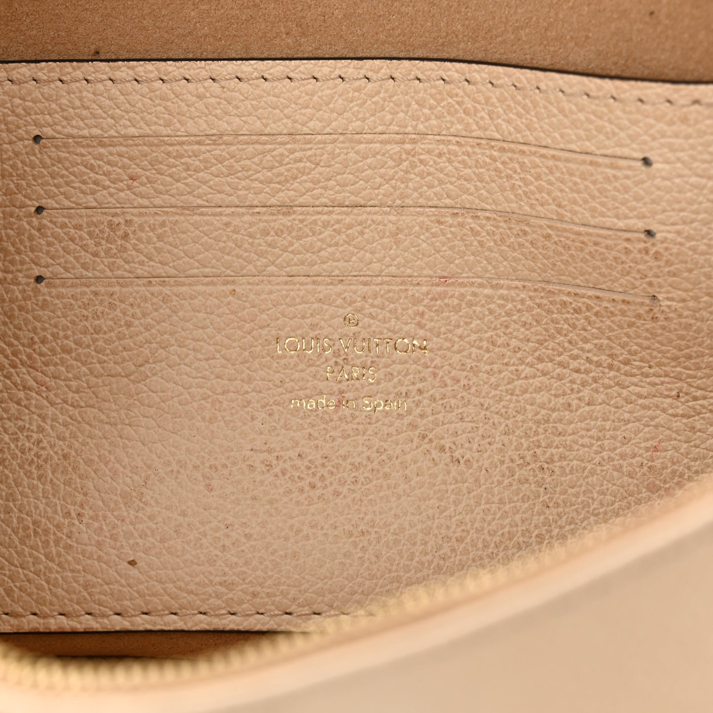 Empreinte Monogram Giant Ivy Wallet On Chain Cream