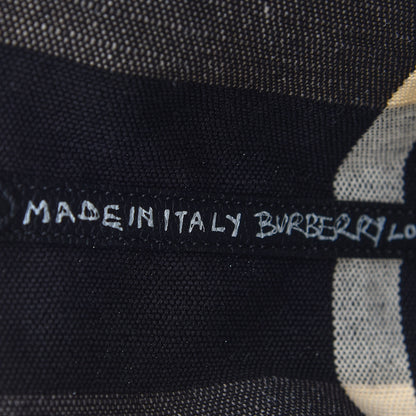 Burberry Coated Canvas Mega Check Medium Doodle Tote Black White 6 of 8
