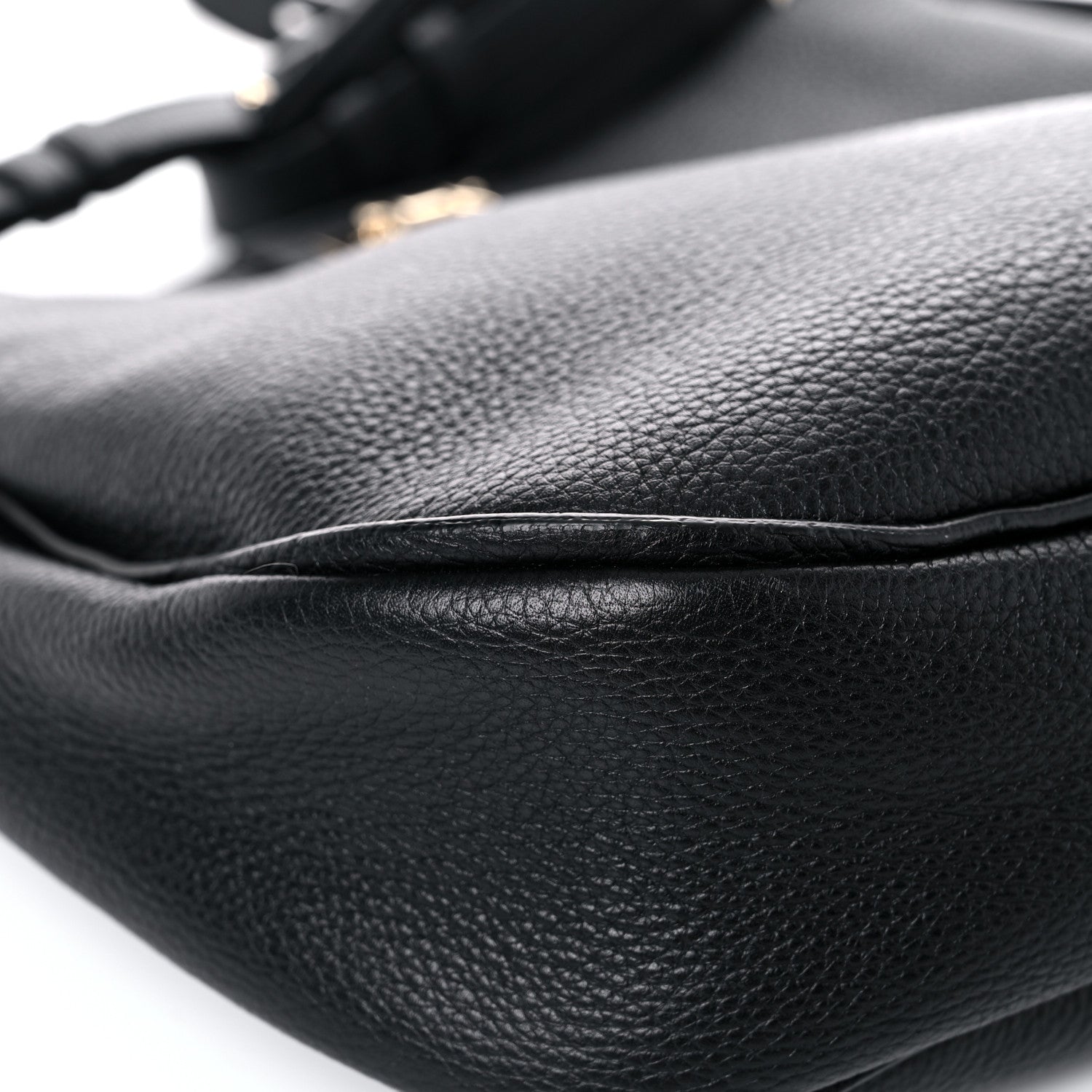 Salvatore Ferragamo Calfskin Reverse Hobo Black 7 of 13