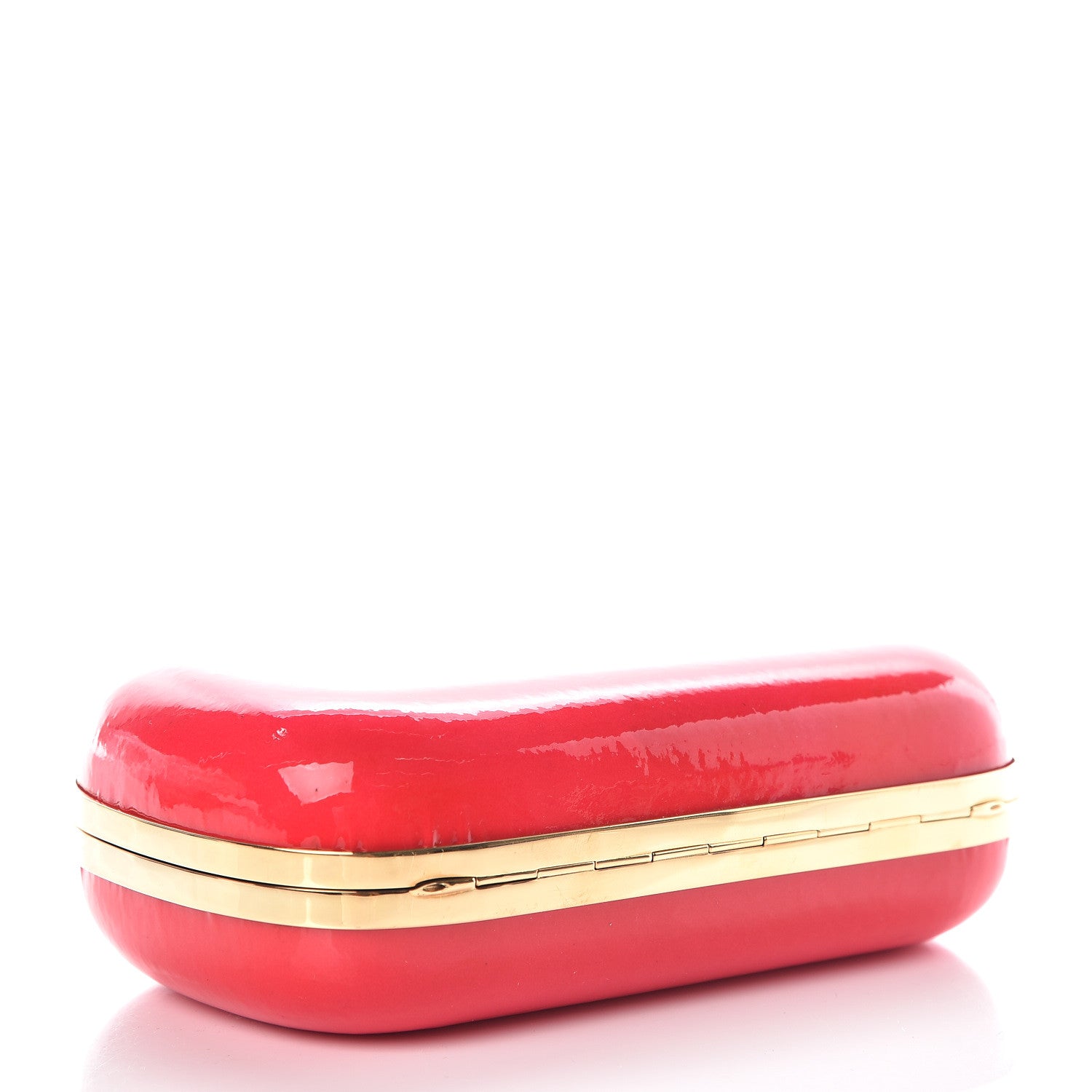 Alexander McQueen Patent Crystal Skull Box Clutch Pink 4 of 7