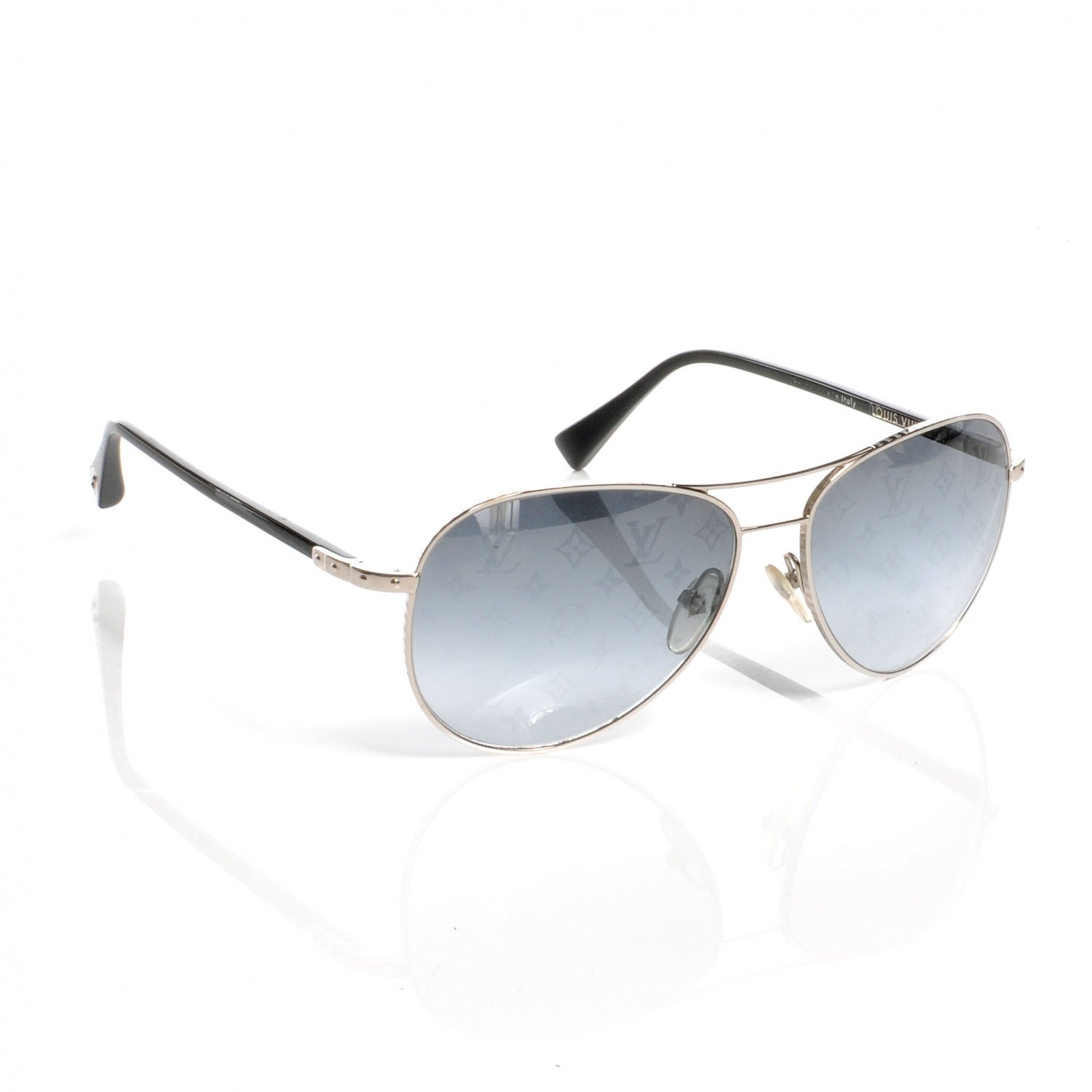Louis Vuitton Conspiration Pilote Aviator Sunglasses Argent 3 of 5