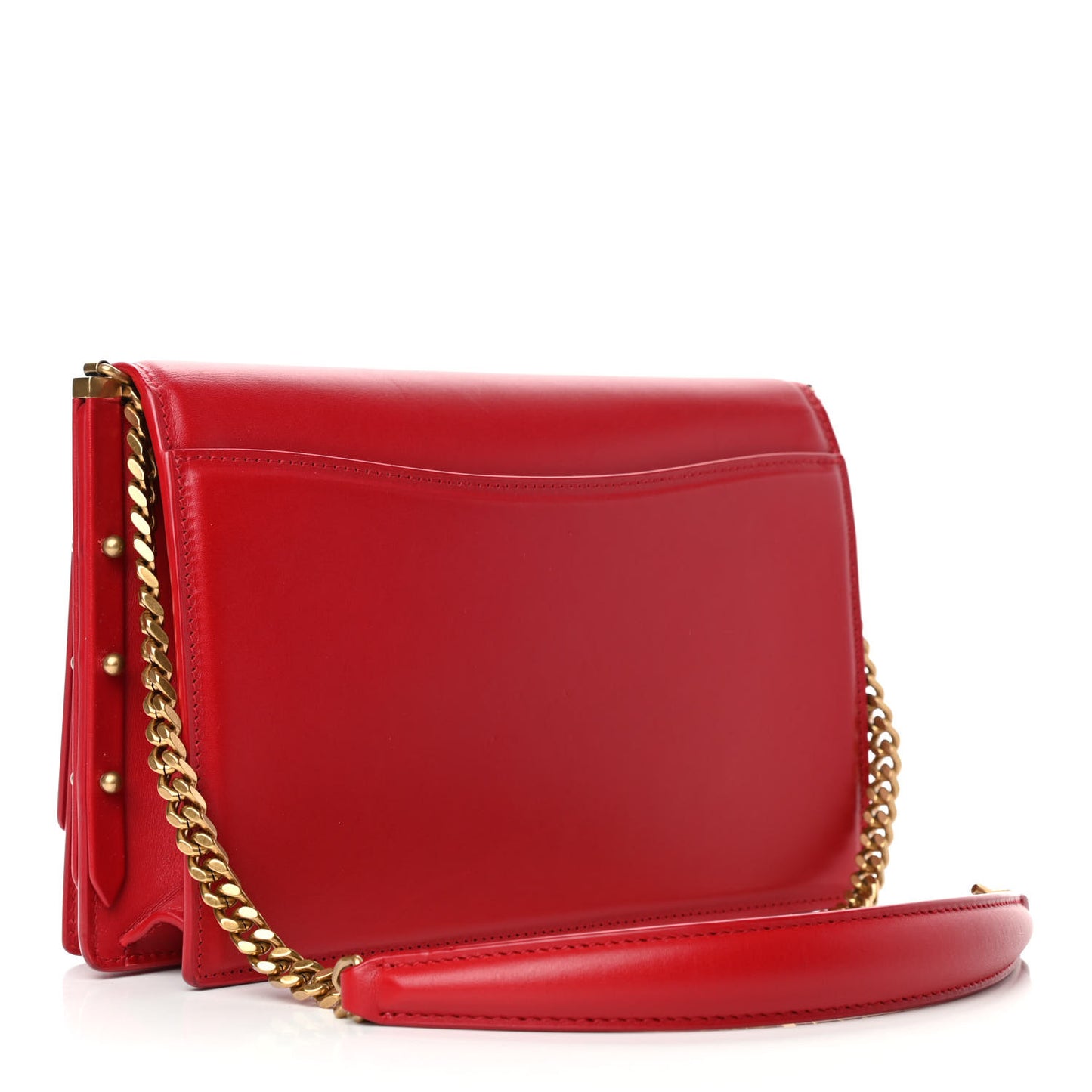 Smooth Calfskin Zoe Chain Bag Eros Red