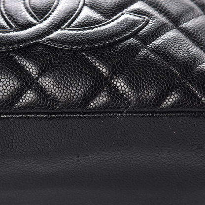 Chanel Caviar Quilted Petit Shopping Tote PST Black 14 of 15