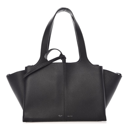 Celine Baby Grained Calfskin Small Tri-Fold Bag Black 1 of 12