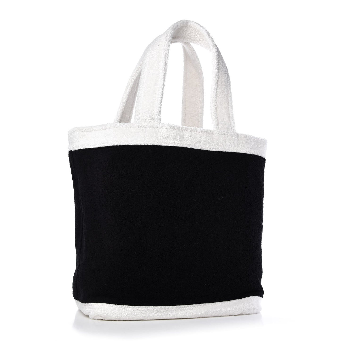 Terry Cotton CC Beach Tote Towel Set Black White