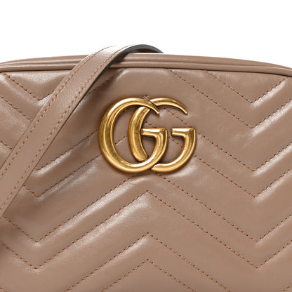 Gucci Calfskin Matelasse Small GG Marmont Chain Shoulder Bag Porcelain Rose 8 of 12