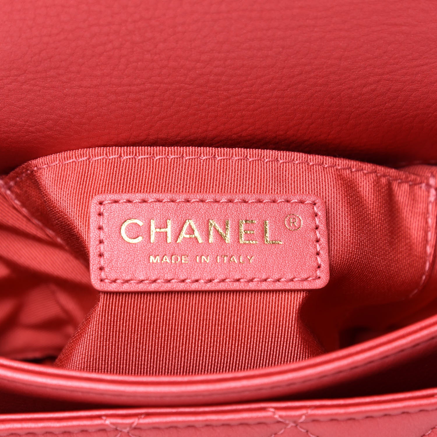 Chanel Calfskin Quilted Top Handle Flap Dark Pink 8 of 12