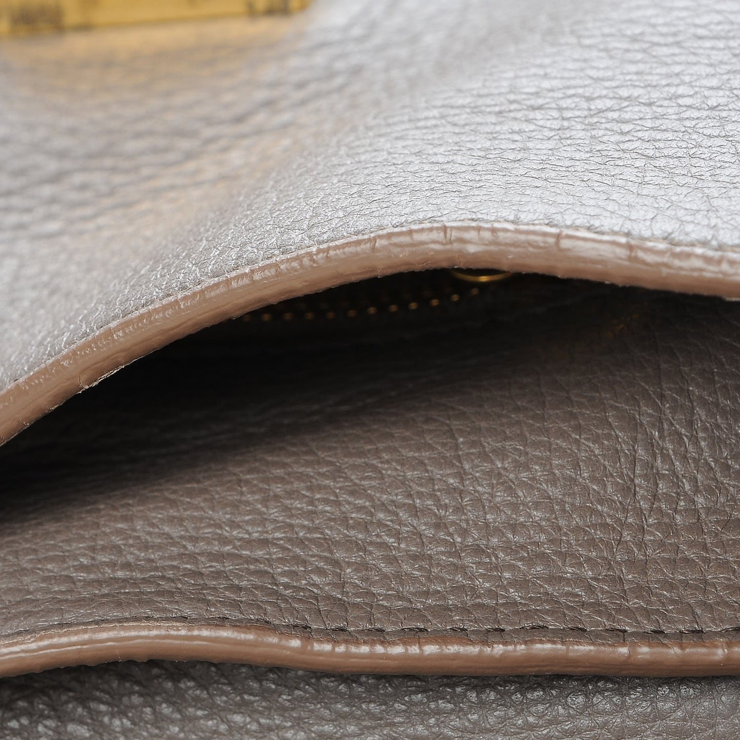Cervo Front Buckle Satchel Taupe