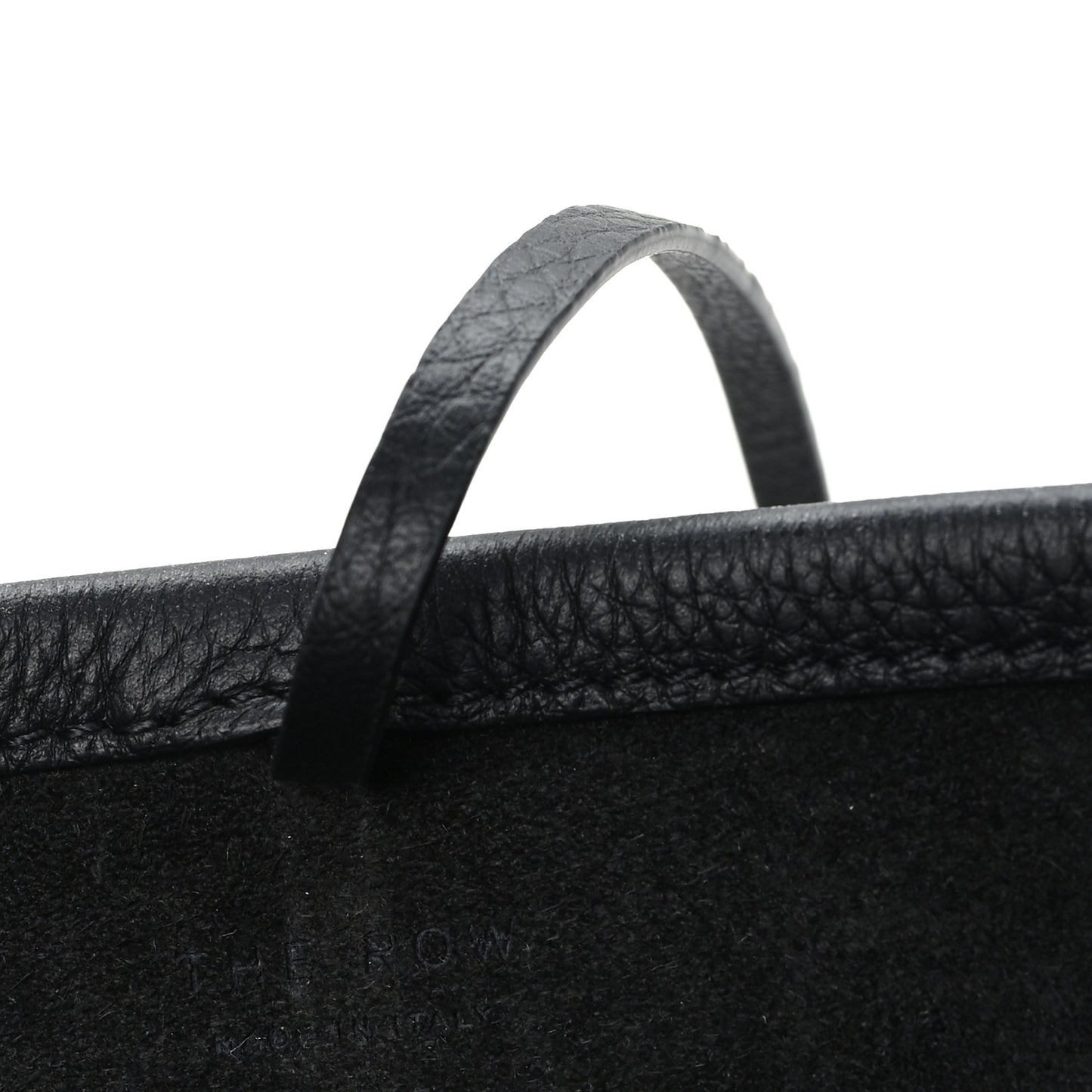 Grained Calfskin Small N/S Park Tote Black