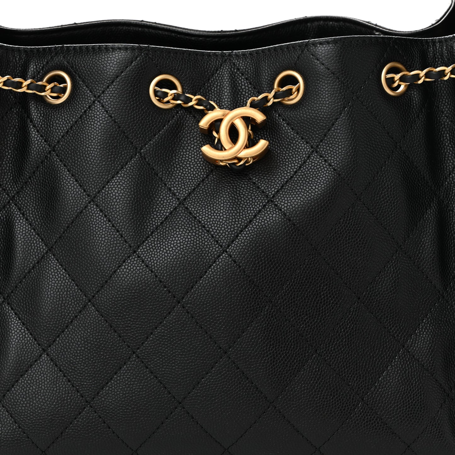 Caviar Quilted Small Chanel 25 Handbag Black