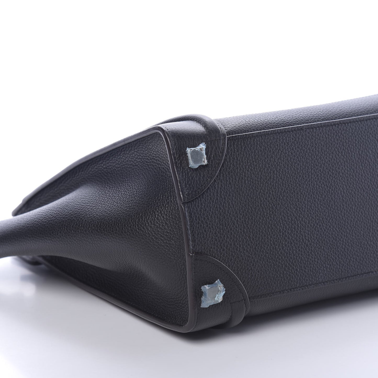 Drummed Calfskin Micro Luggage Black