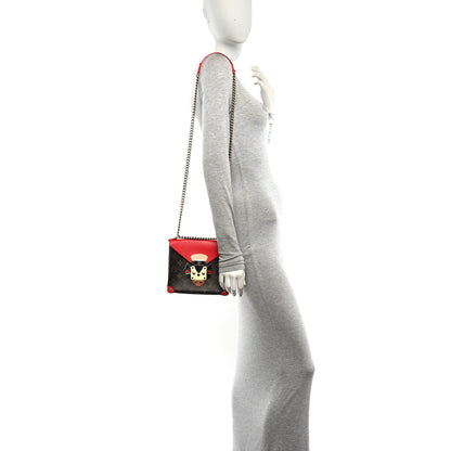 Louis Vuitton Monogram Tribal Mask Chain PM Rouge 2 of 9