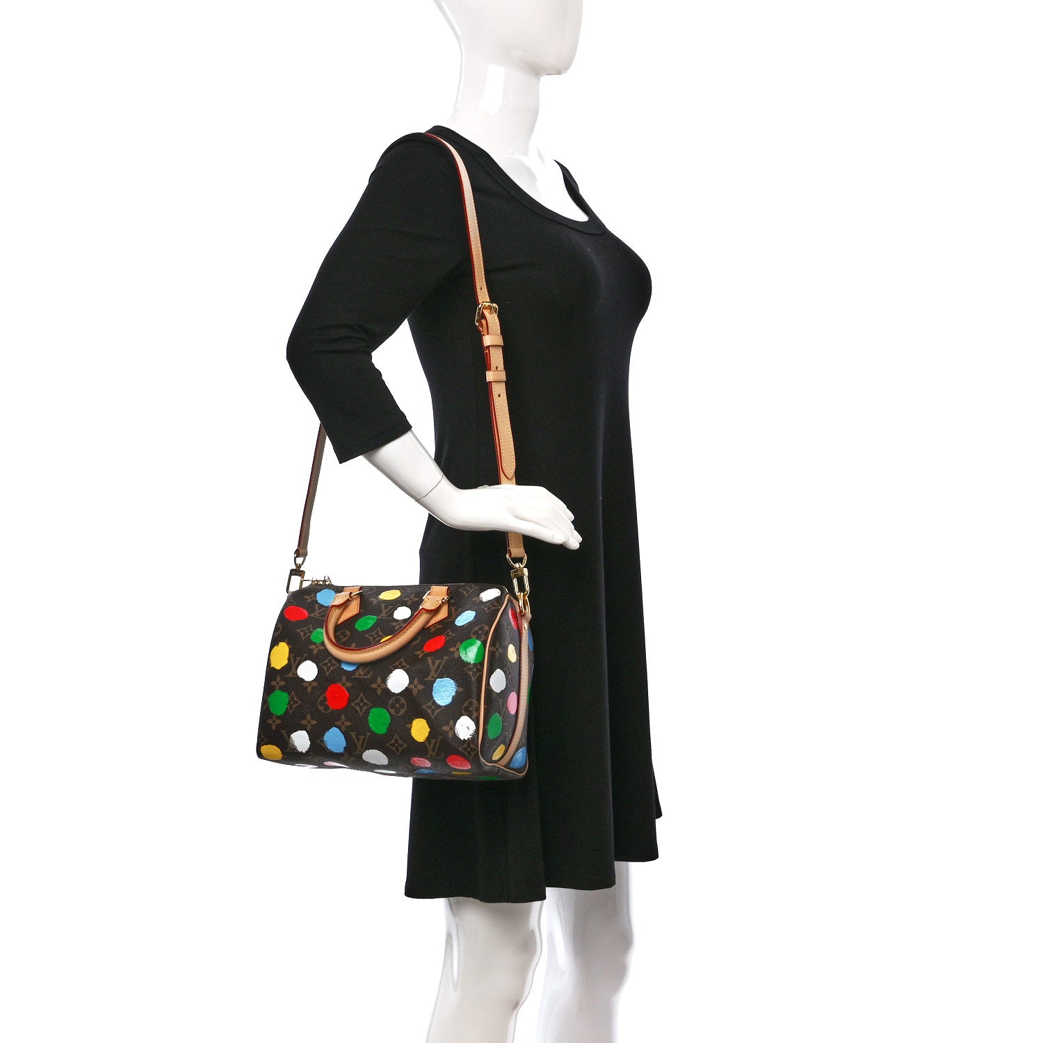 Louis Vuitton LV X YK Monogram Speedy Bandouliere 25 Multicolor 2 of 9