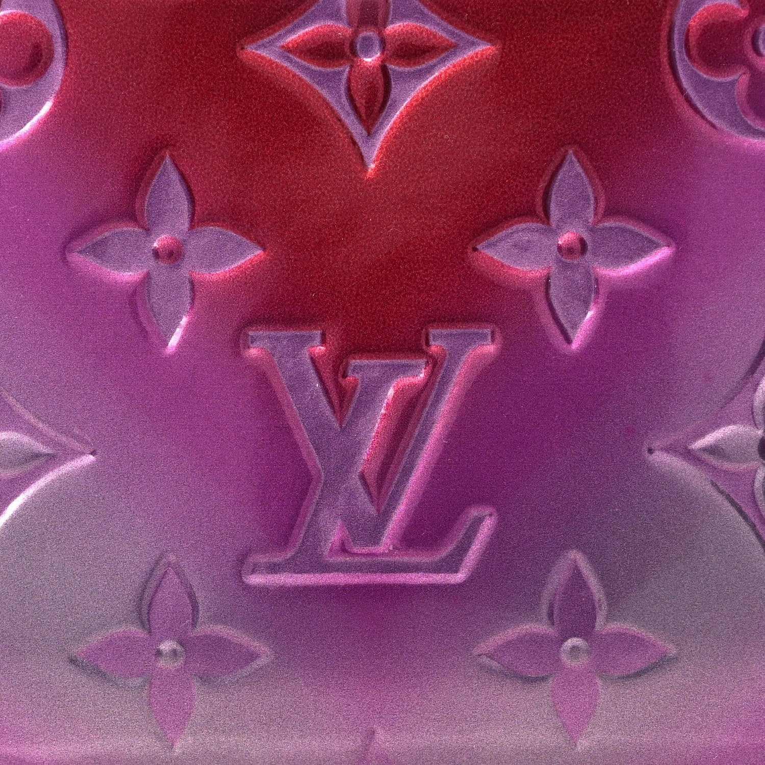 Louis Vuitton Metallic Vernis Degrade Zippy Coin Purse Pink Red 6 of 8