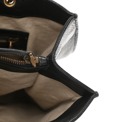 Gucci Calfskin Bamboo Handle Tote Black 12 of 13