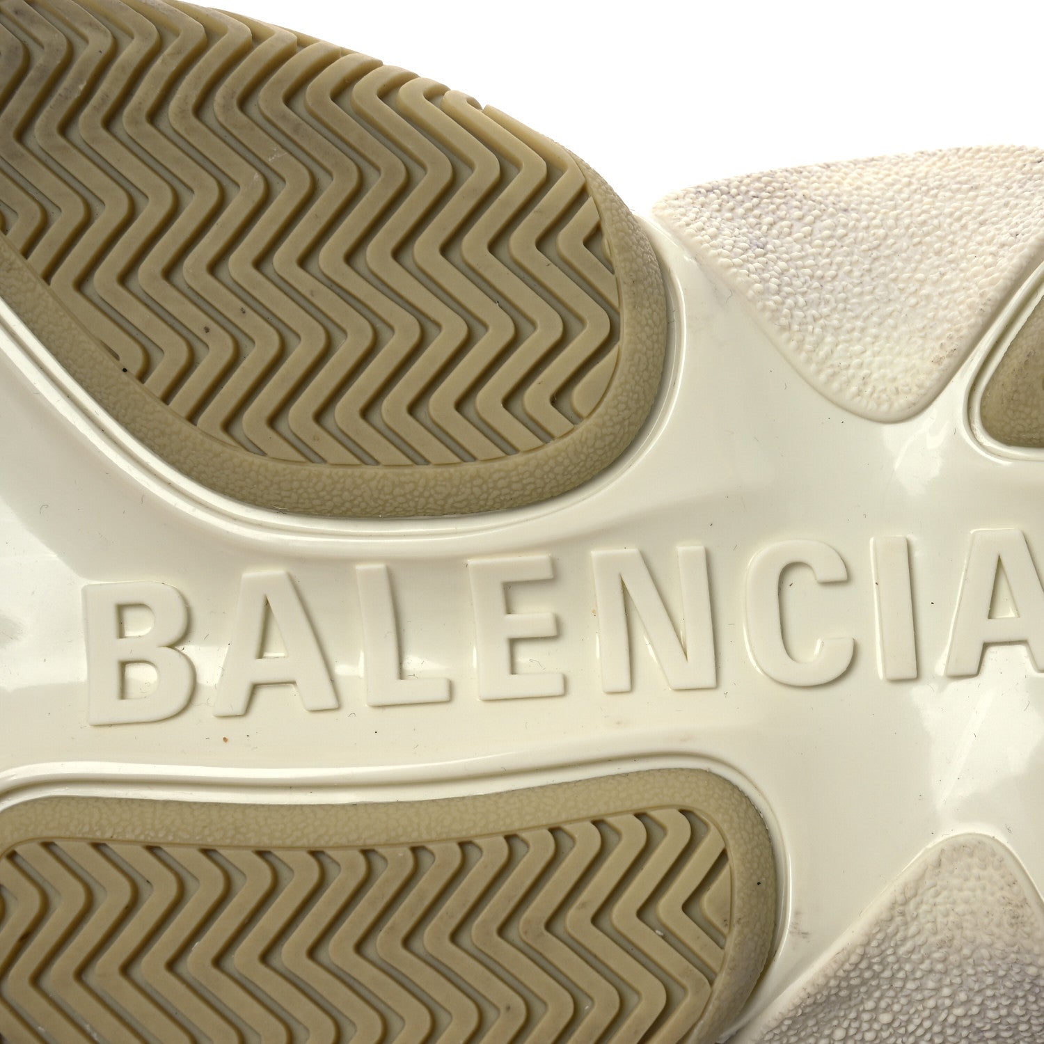 Balenciaga X GUCCI Maxi GG Supreme Monogram Womens Triple S Sneakers 39 Beige Ebony Black Green 8 of 12