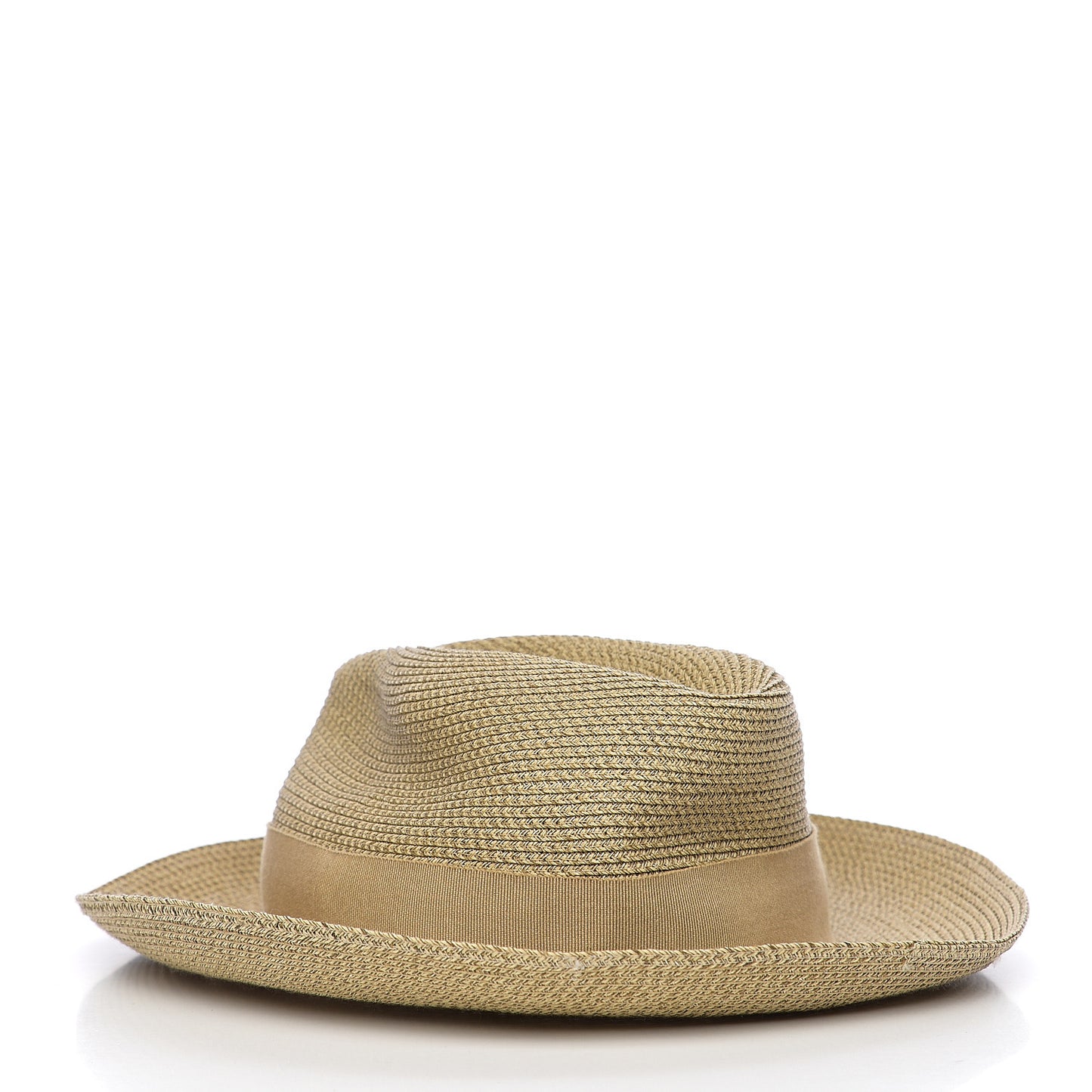 Straw Grosgrain Hat 58