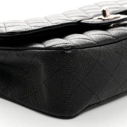 Chanel Caviar Quilted Medium Double Flap Black 9 of 11