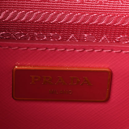 Prada Saffiano Vernice Medium Promenade Tote Peonia 6 of 10