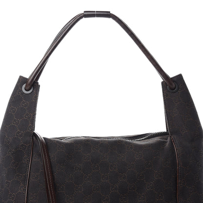 Gucci Canvas Monogram Shoulder Bag Brown 14 of 14