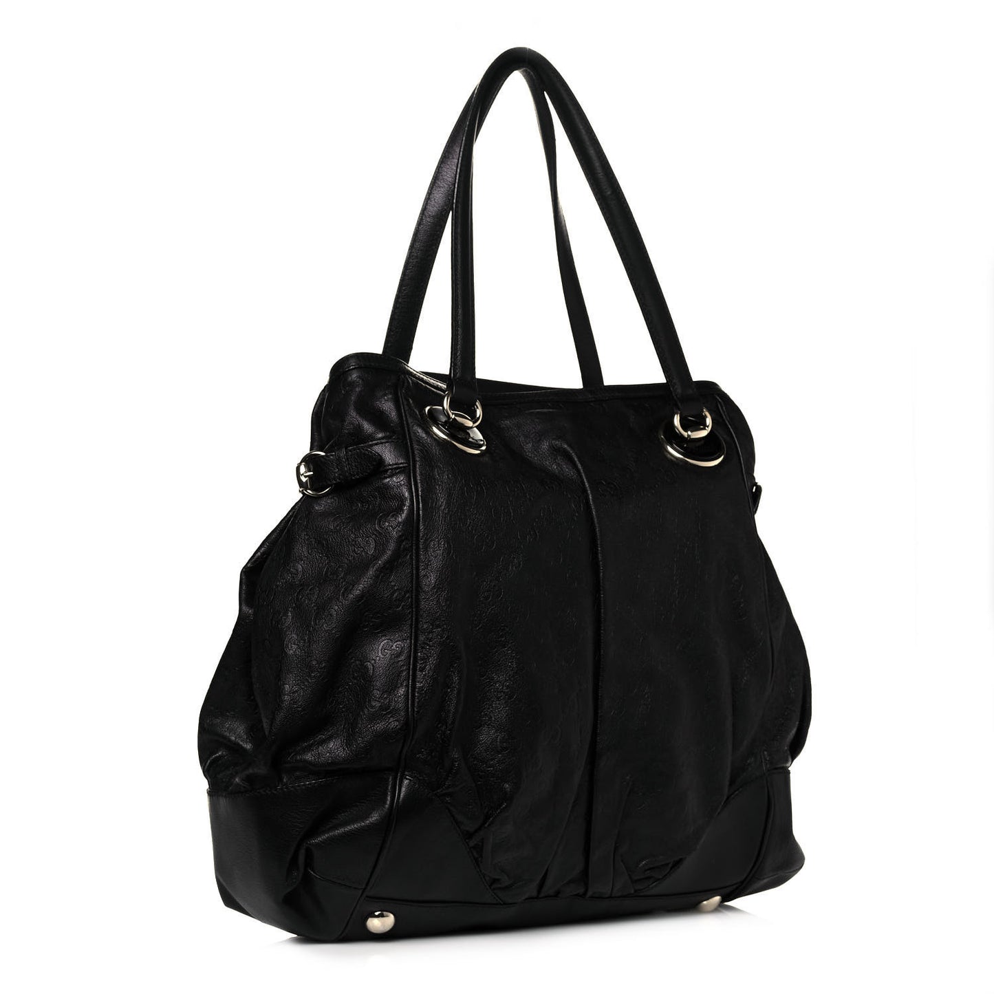 Guccissima Full Moon Tote Black