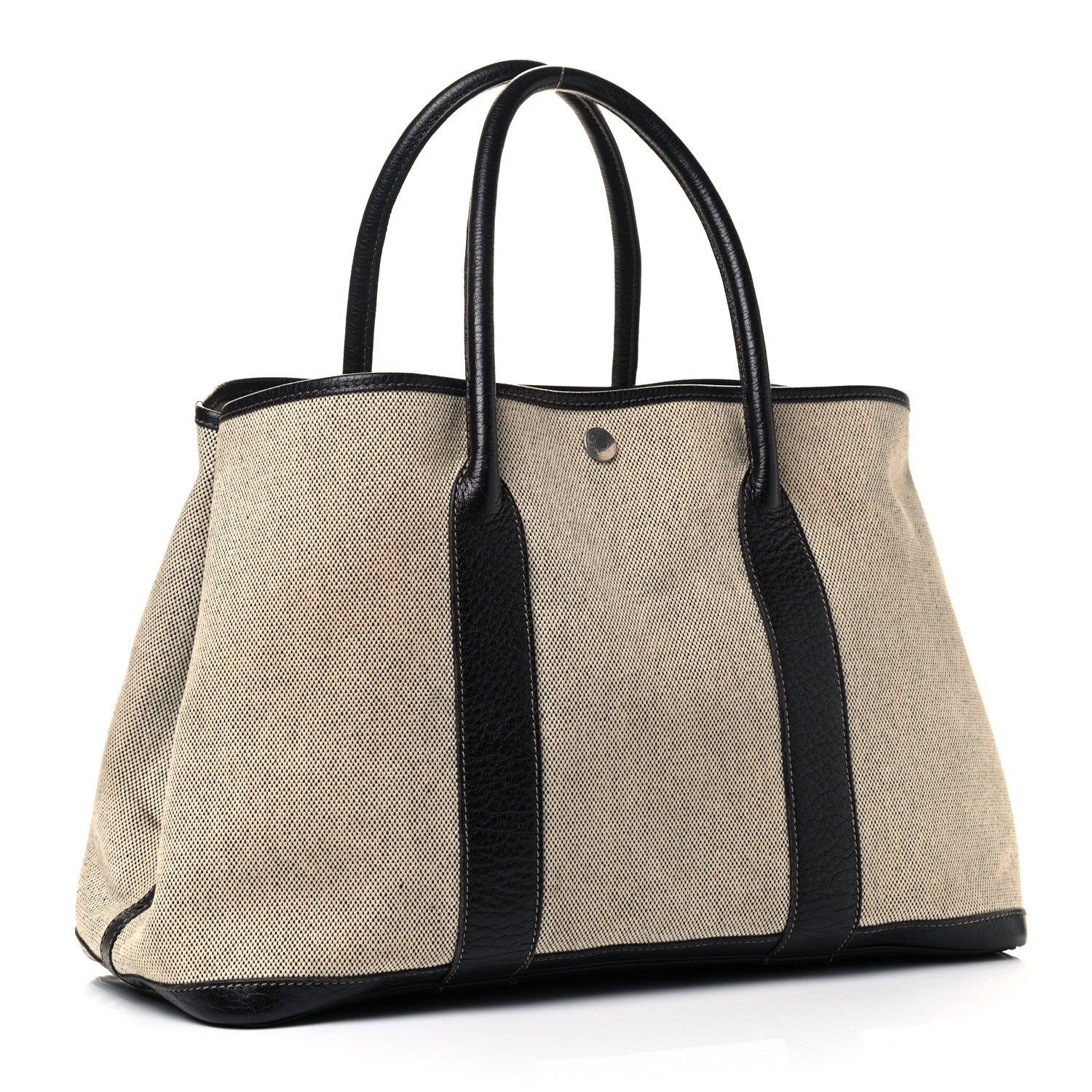 Hermes Toile Buffle Skipper Garden Party 36 MM Tote Black 3 of 5
