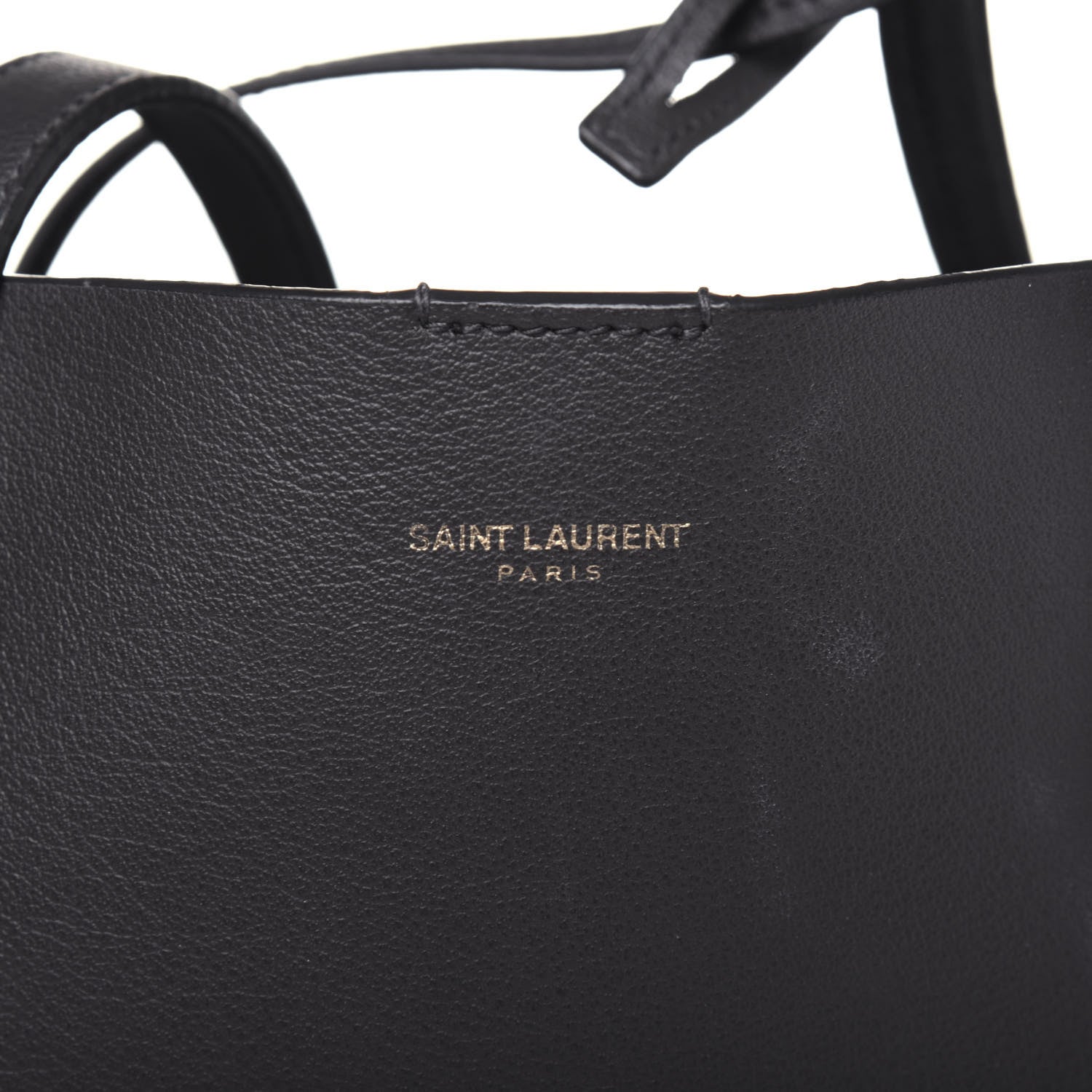 Saint Laurent Calfskin Large Shopping Tote Fog 12 of 23