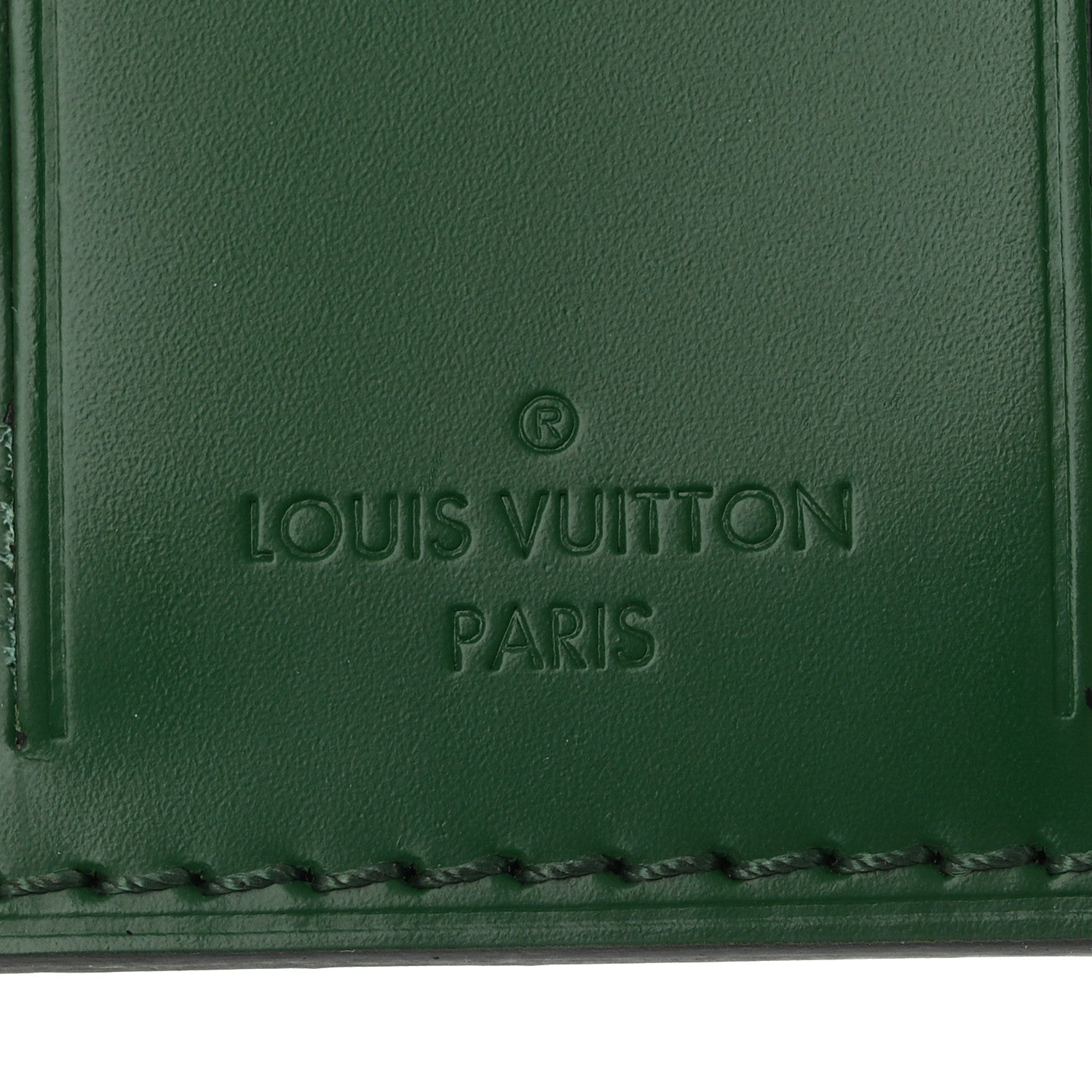 Louis Vuitton Calfskin Luggage Tag Green 3 of 5