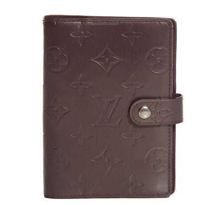 Louis Vuitton Mat Monogram Small Ring Agenda Cover Violet 1 of 7