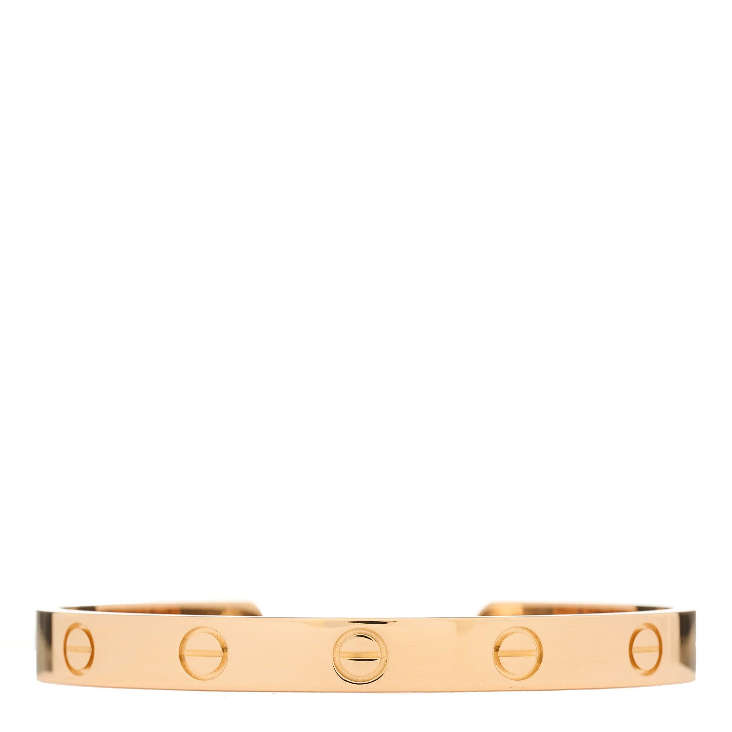 Cartier 18K Pink Gold LOVE Cuff Bracelet 16 1 of 3