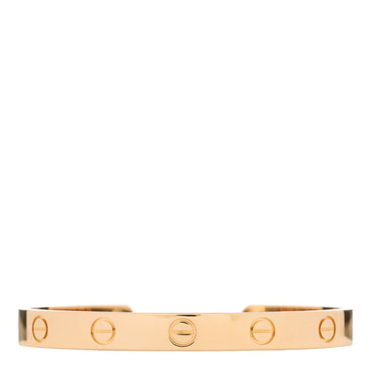 Cartier 18K Pink Gold LOVE Cuff Bracelet 16 1 of 3