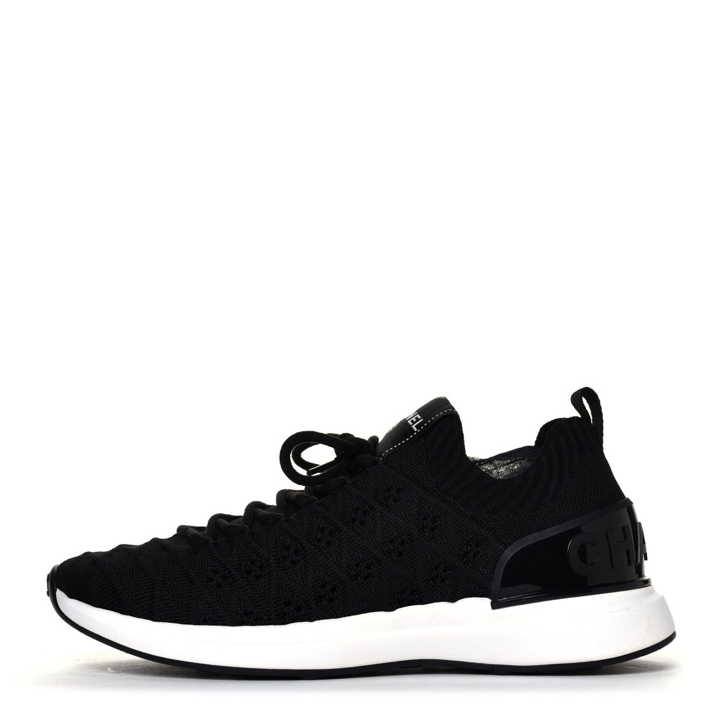 Fabric Logo Sneakers 36.5 Black